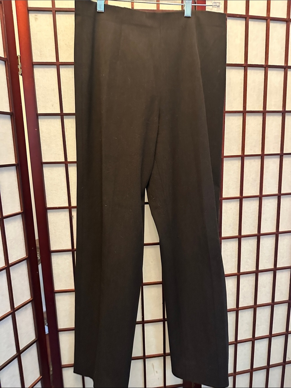 Women's Brown Straight-Leg Pants